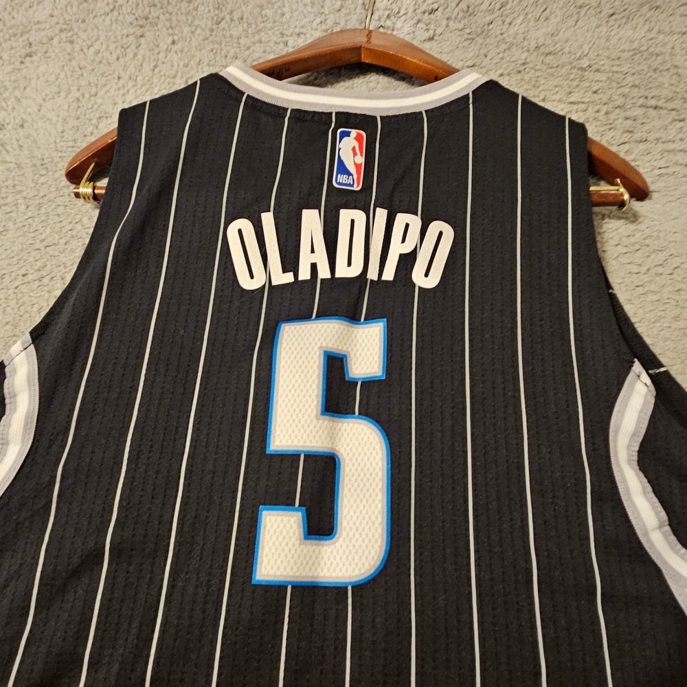 Adidas Orlando Magic Victor Oladipo #5 Swingman Jersey Mens XL Black Pinstripe